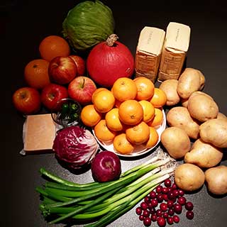 Thanksgiving fruit and veg